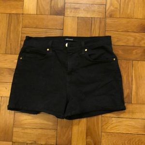 Black high waisted Jbrand shorts